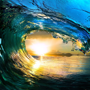 Wave at Sunset